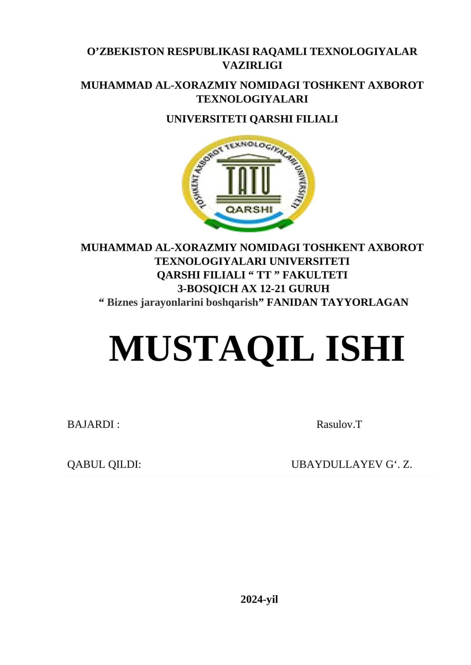 Biznes jarayonlarini boshqarish