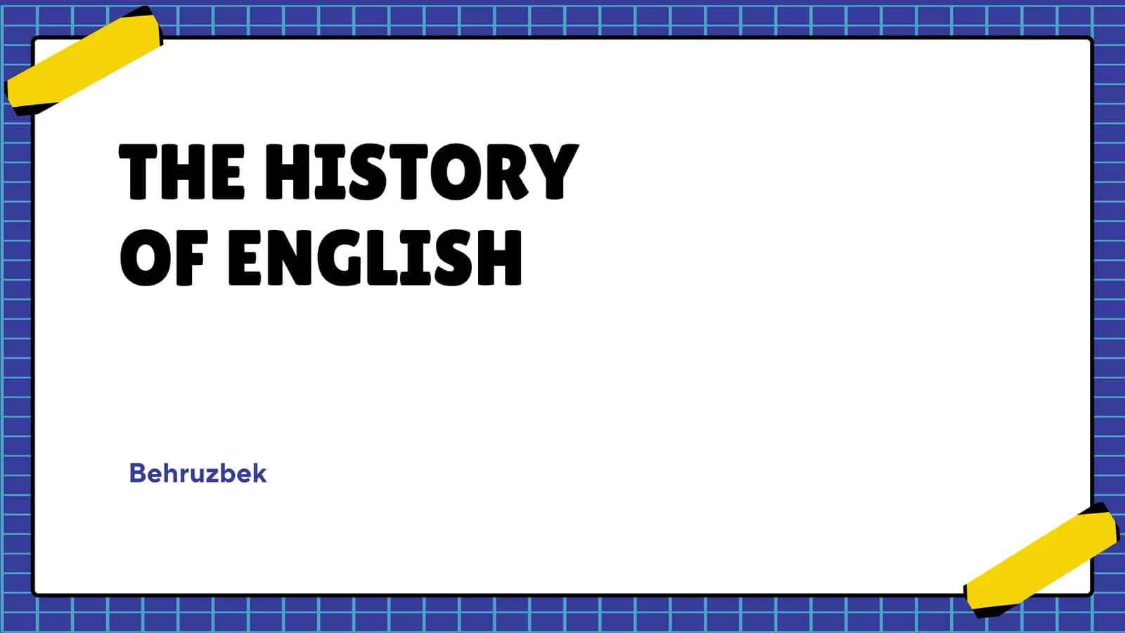 History of English