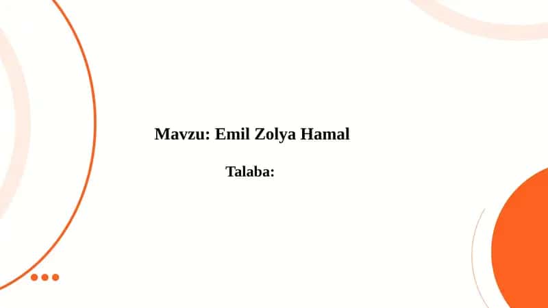 Emil Zolya Hamal