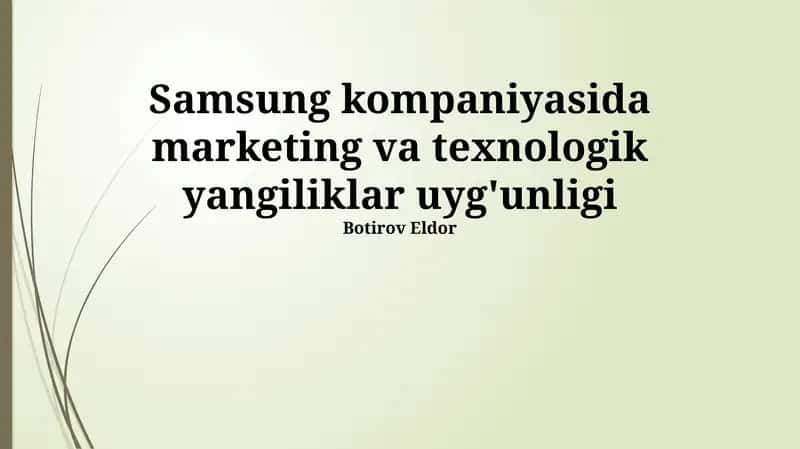 Marketing va texnologik innovatsiyalar sinergiyasi