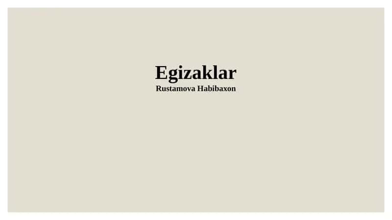 Egizaklar