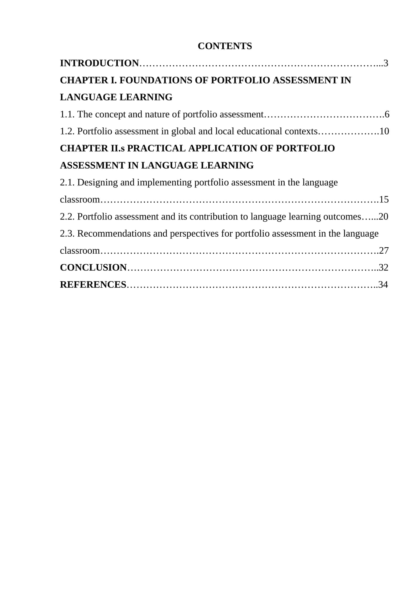 Portfolio Assessment in Language Learning