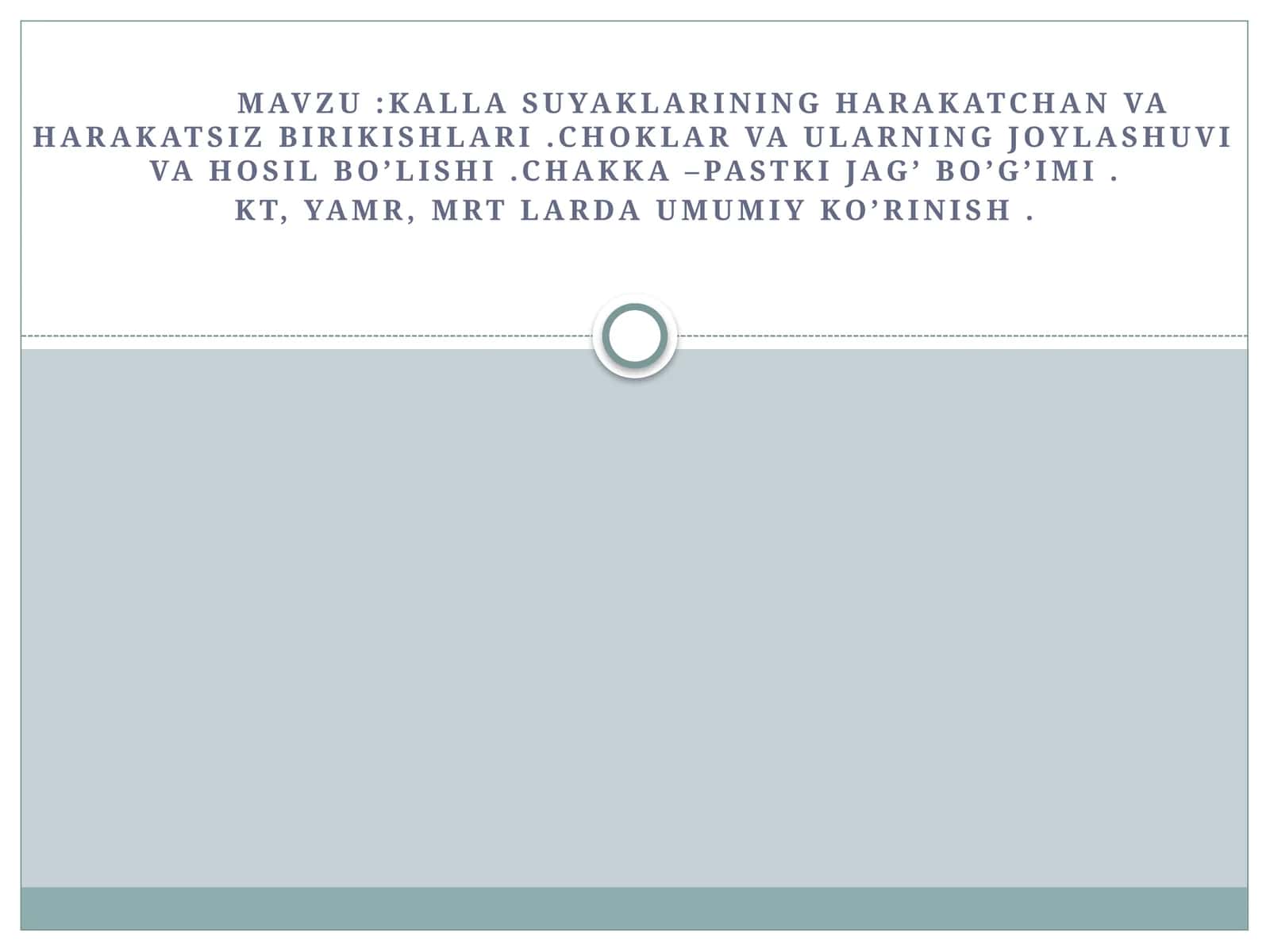 Kalla suyaklarining harakatchan va harakatsiz birikishlari