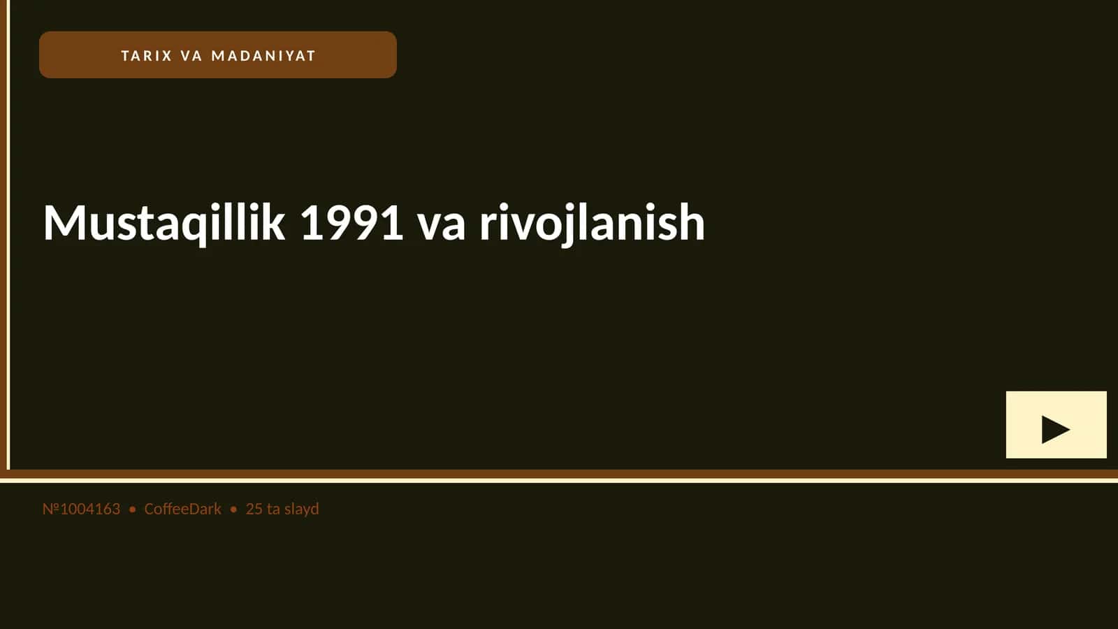 Mustaqillik 1991 va rivojlanish