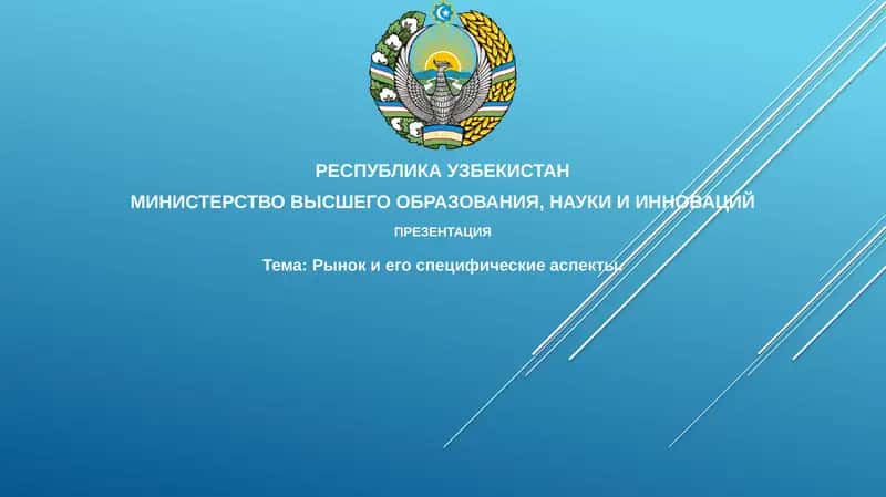 Презентация "Рыноки егоспецифические аспекты"