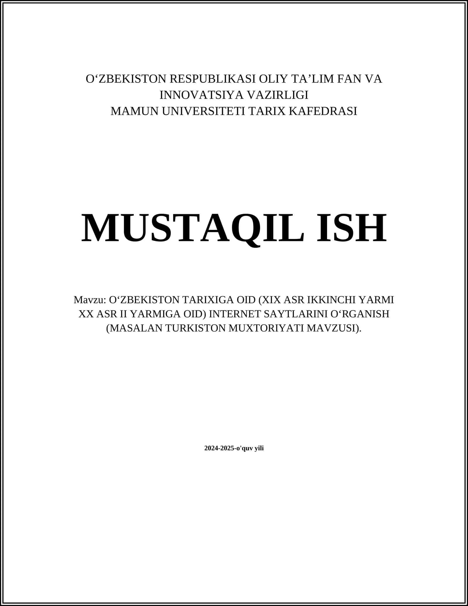 Turkiston Muxtoriyati