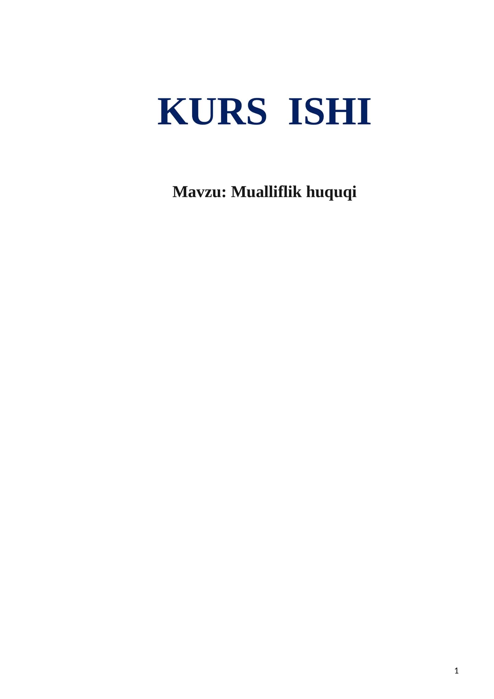 Mualliflik huquqi