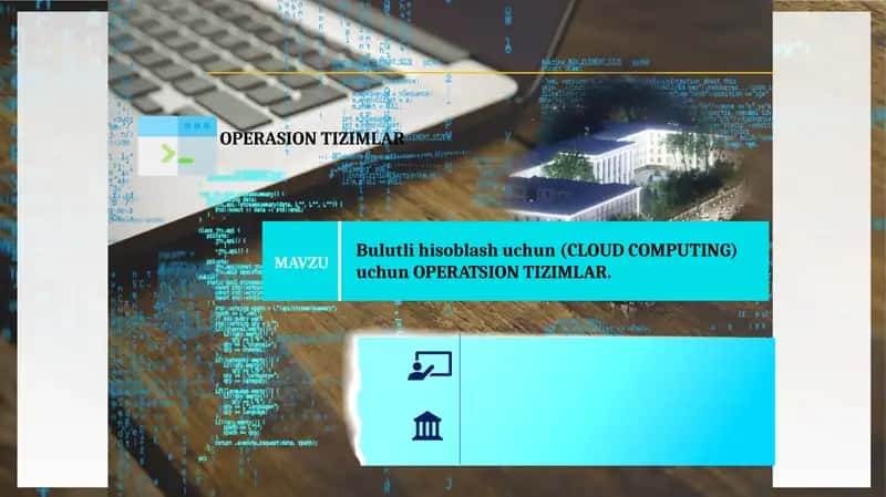 Bulutli hisoblash uchun(CLOUD COMPUTING)uchun OPERATSION TIZIMLAR