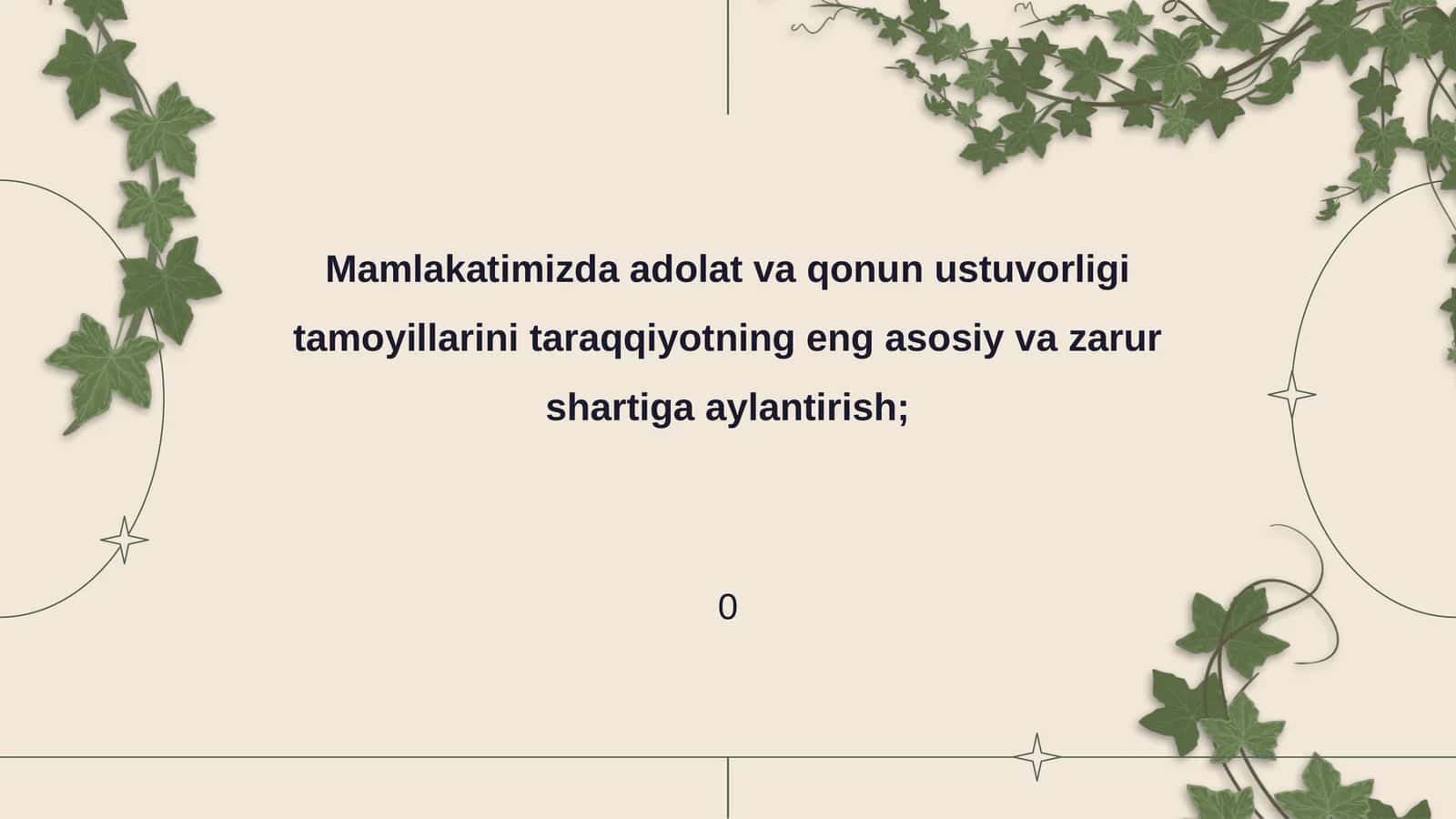 Adolat va qonun ustuvorligi