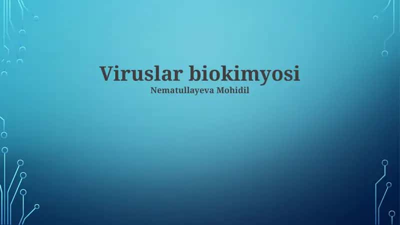 Viruslar biokimyosi
