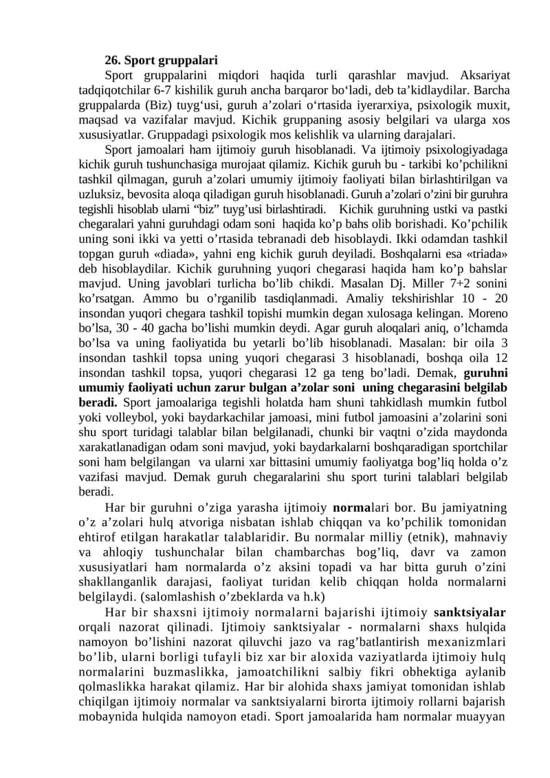 Sport gruppalari