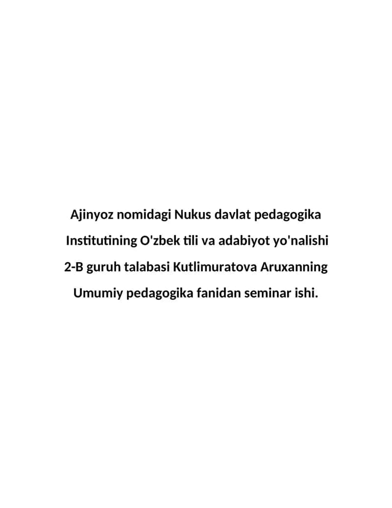 Korrektsion pedagogika asoslari. Inklyuziv ta’lim texnologiyasi