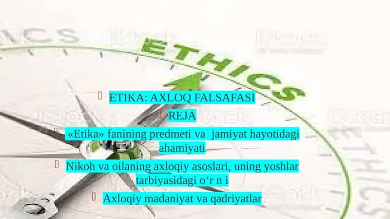 Etika: Axloq falsafasi