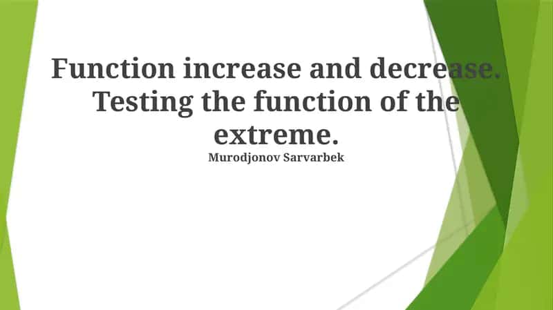 Extrema Calculations