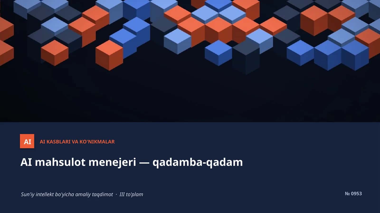 AI mahsulot menejeri - qadamba-qadam