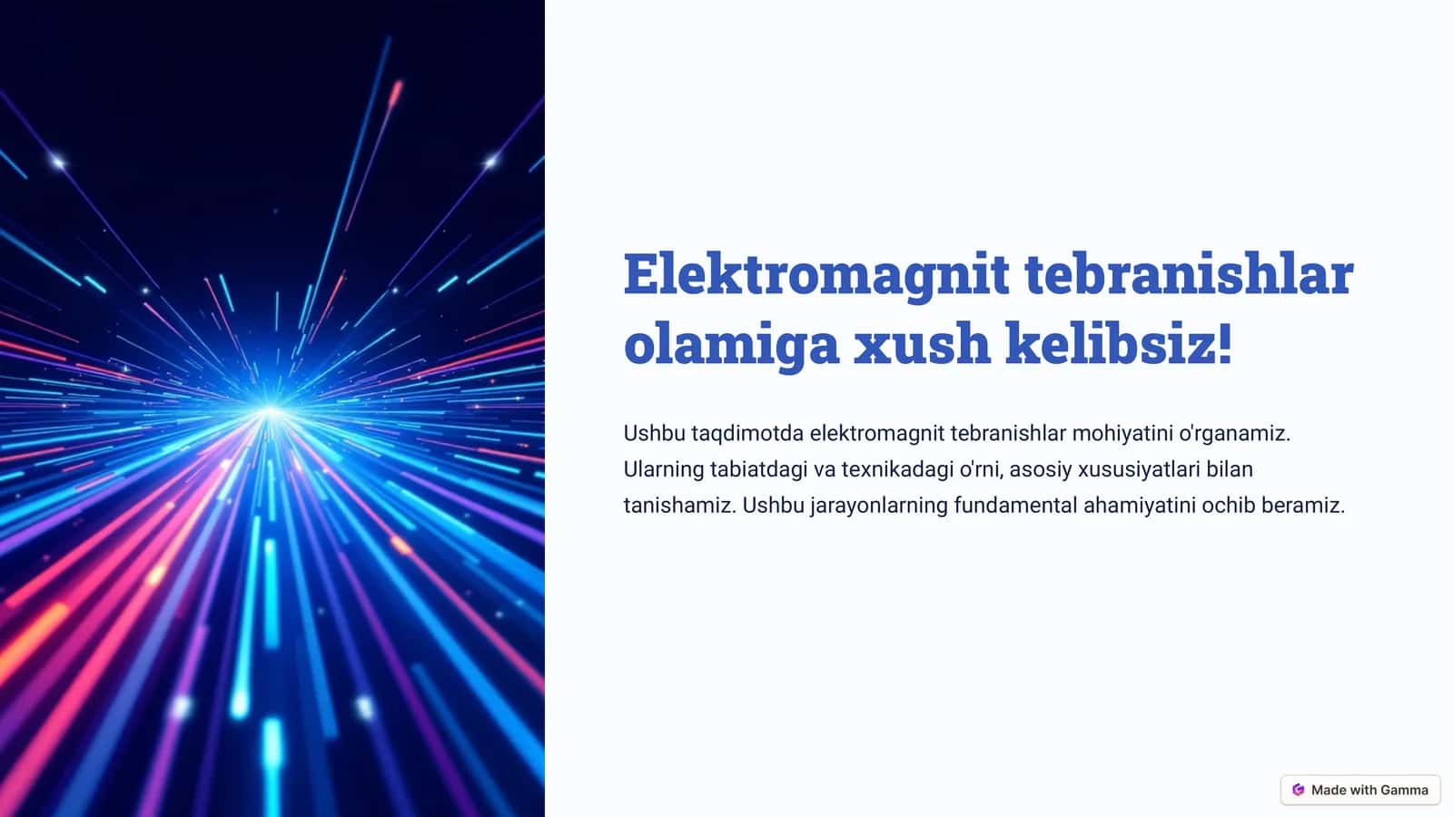 Xususiy Elektromagnit Tebranishlar