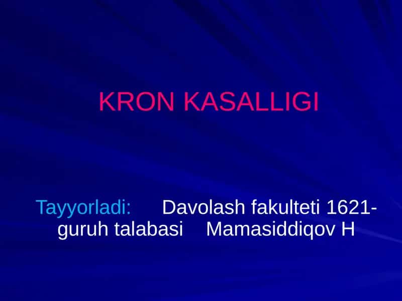 Kron kasalligi