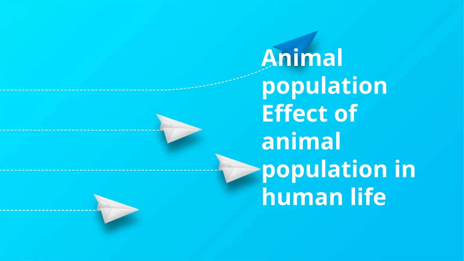 Animal population impacts on human life