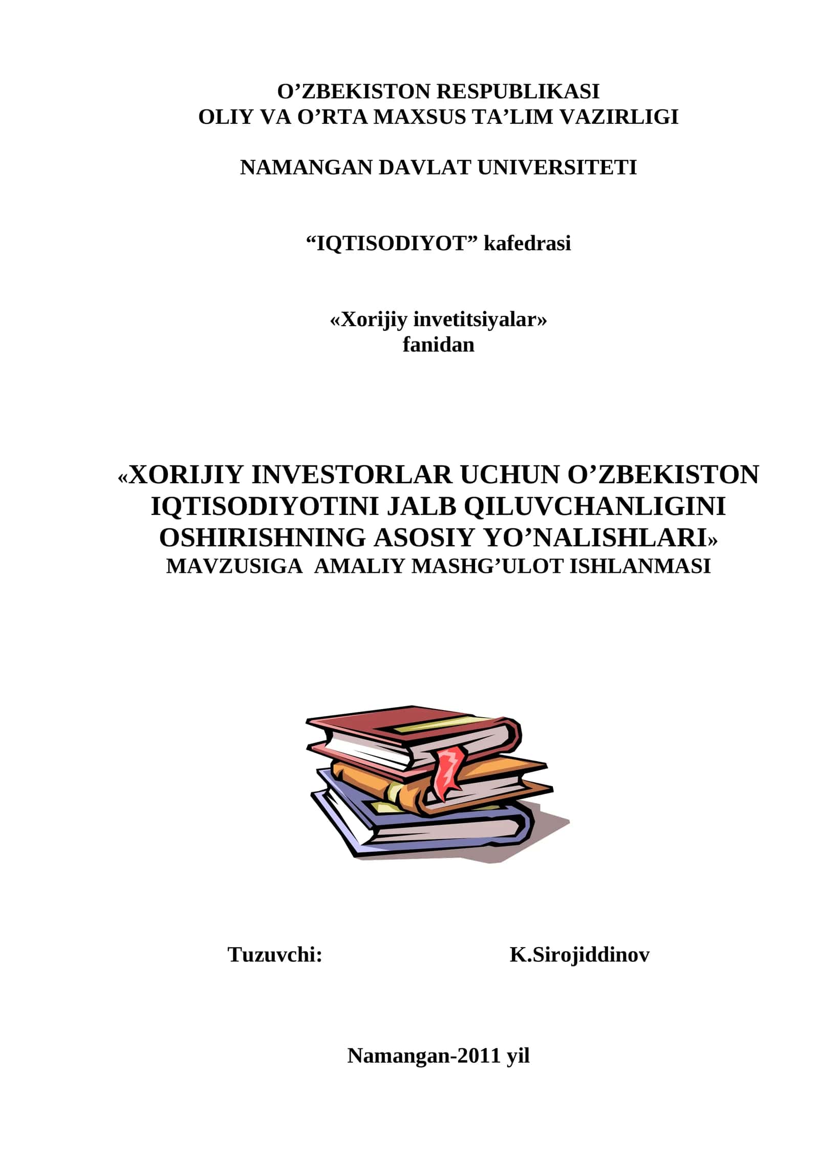 Xorijiy investitsiyalar