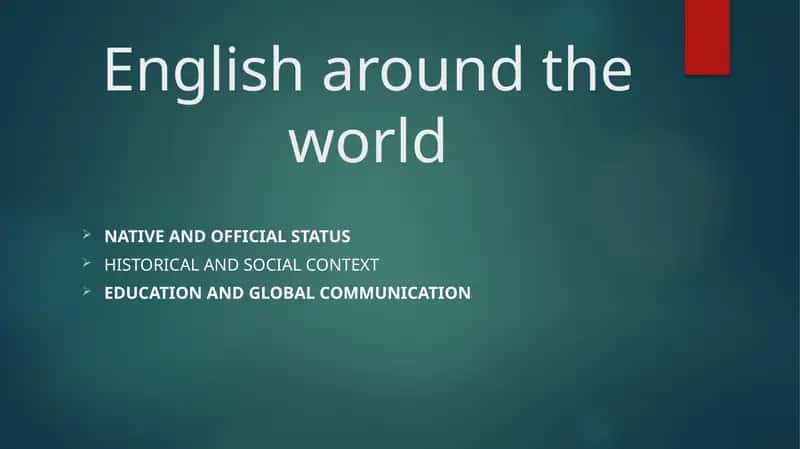 English around the world