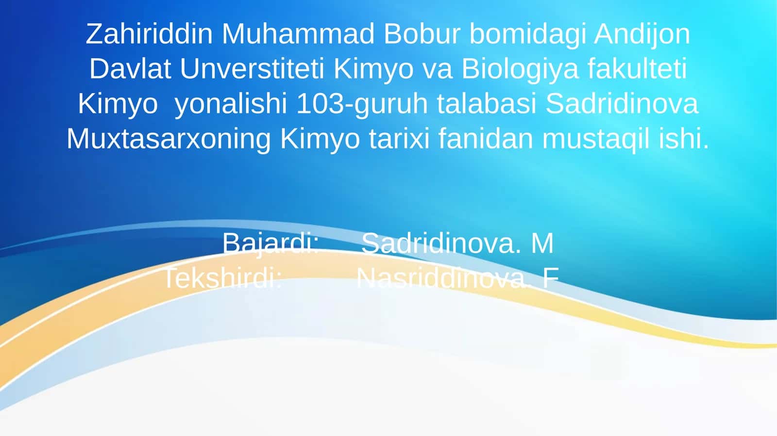 Atom va molekulyar ta’limotning yaratilish tarixi