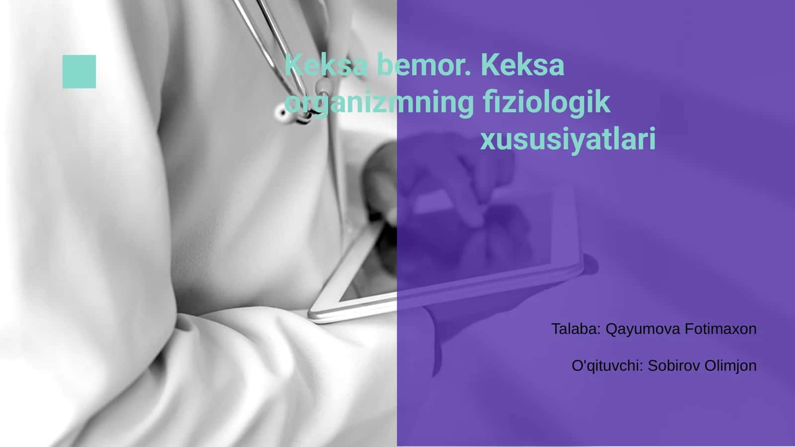 Keksalik va sog‘liq: umumiy tushuncha