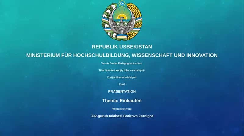 PRÄSENTATION
