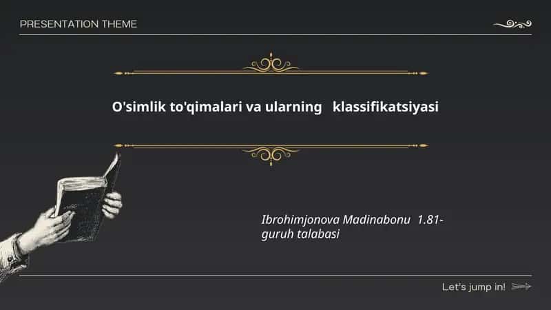 O'simlik to'qimalari va ularning klassifikatsiyasi
