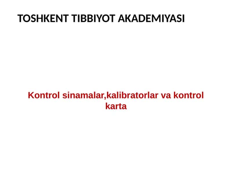 Kalibratorlar