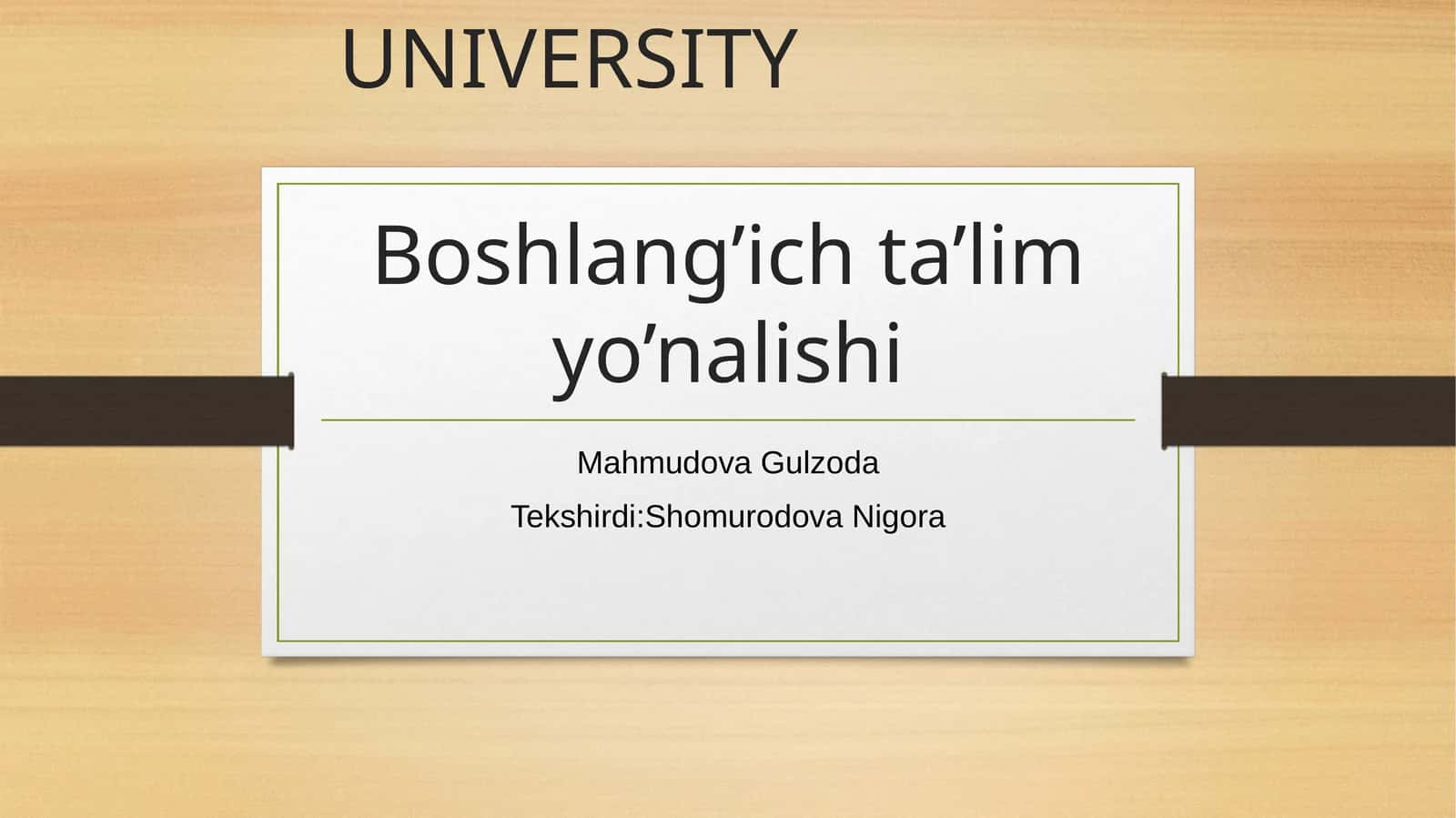 Boshlang’ich ta’lim yo’nalishi