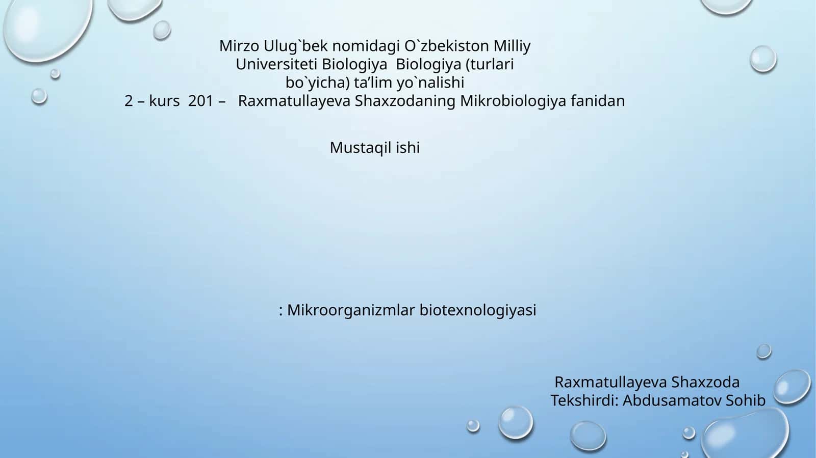 Mikrobbiotexnologiyasi