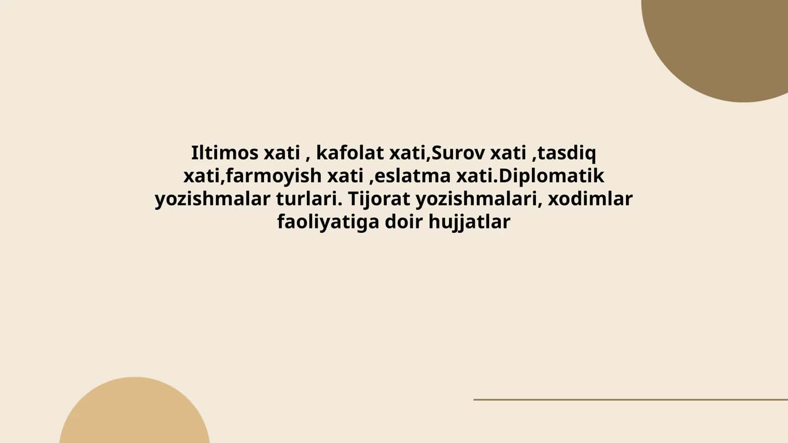Diplomatik yozishmalar turlari