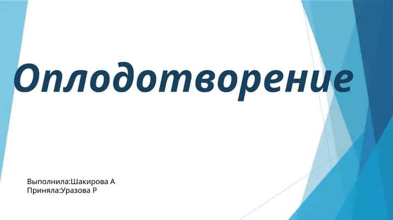 Оплодотворение