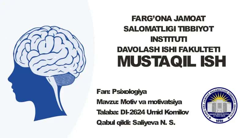 Motiv va motivatsiya | Psixologiya