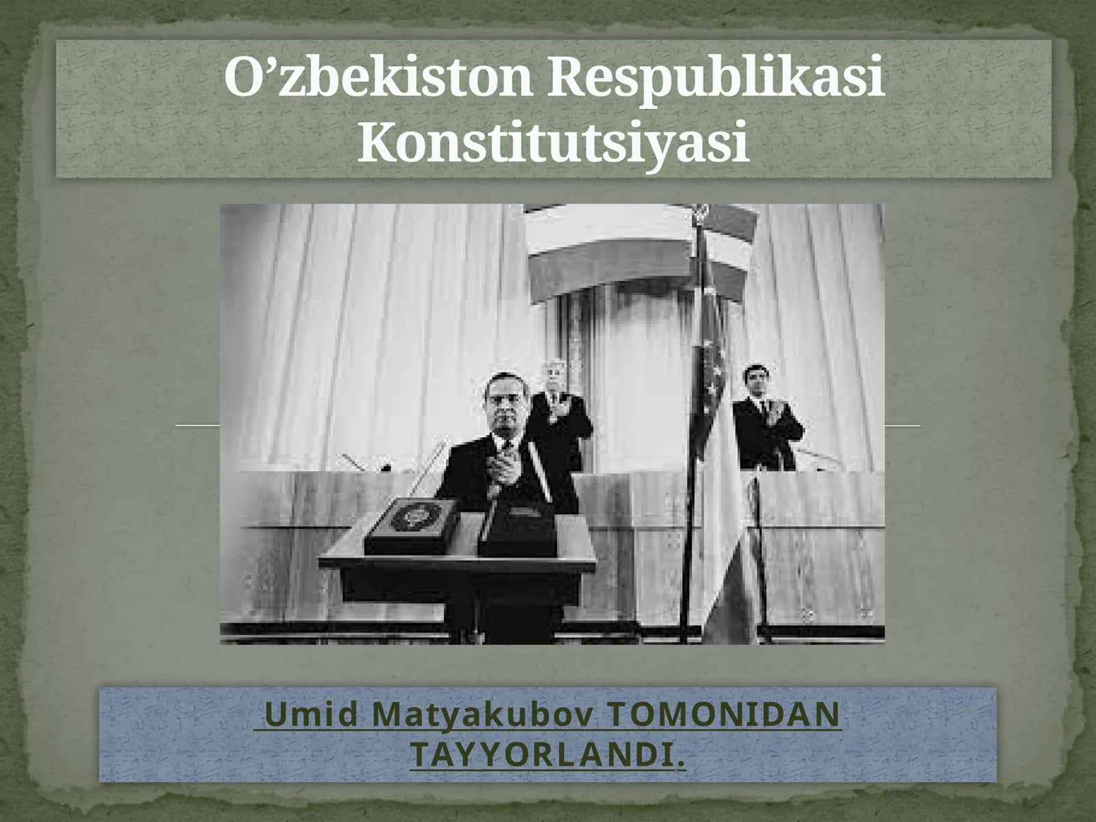 O'zbekiston Konstitutsiyasi