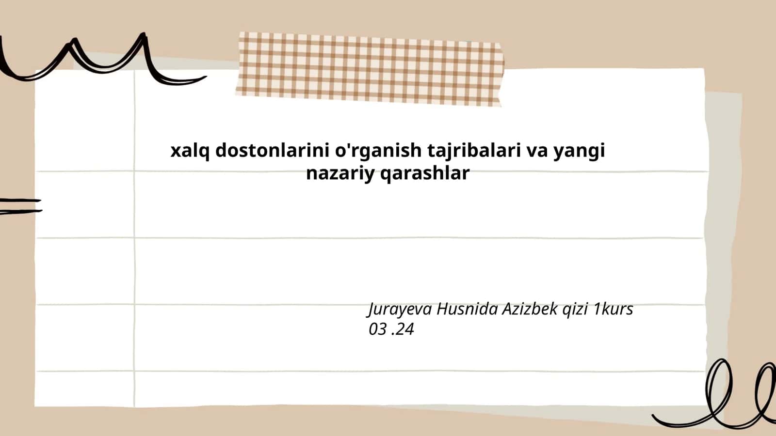 Xalq Dostonlarining Tarixiy Shakllanishi