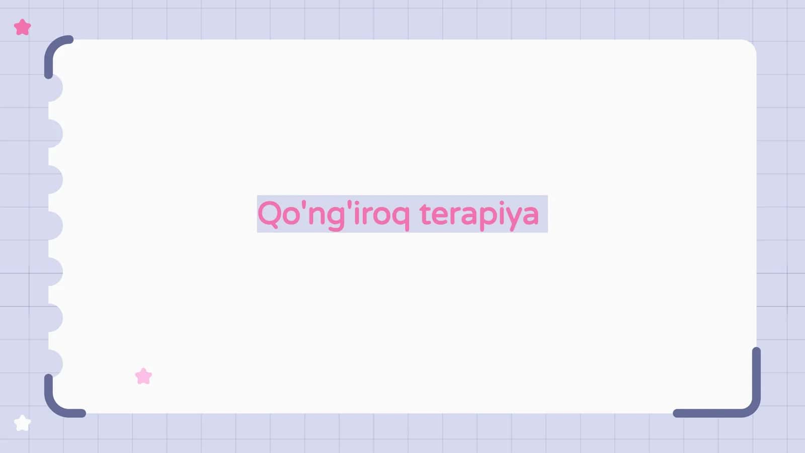 Qo'ng'iroq terapiyasi