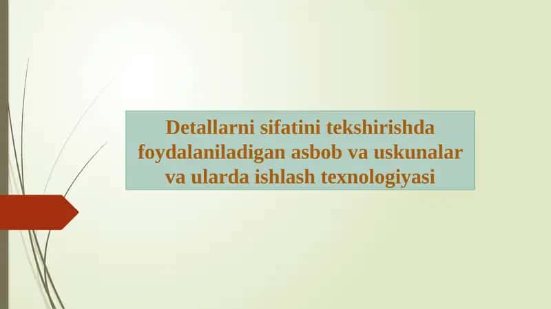 Metallar xossalarining tanilishi