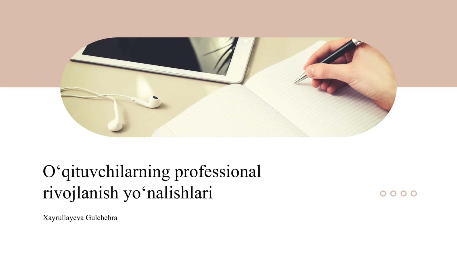 O‘qituvchilarning professional rivojlanish yo‘nalishlari