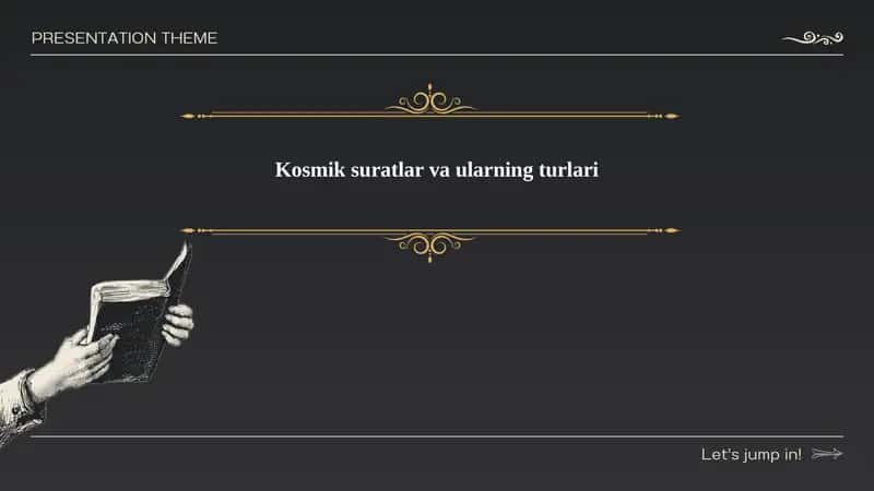 Kosmik suratlar va ularning turlari