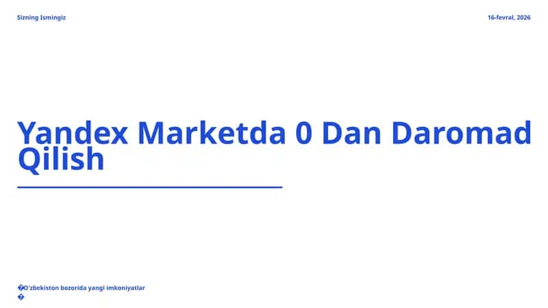 Yandex Market