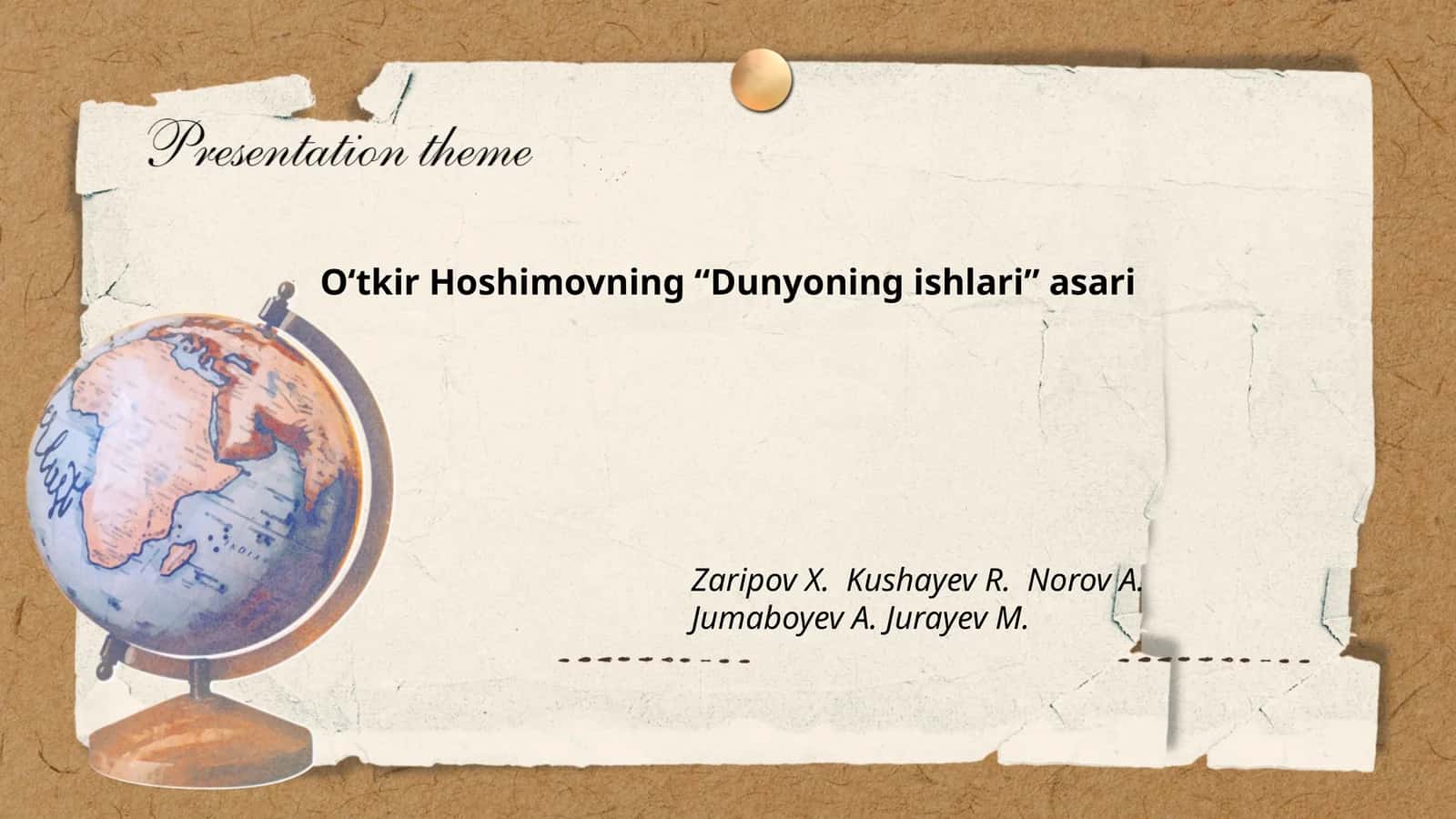Dunyoning ishlari