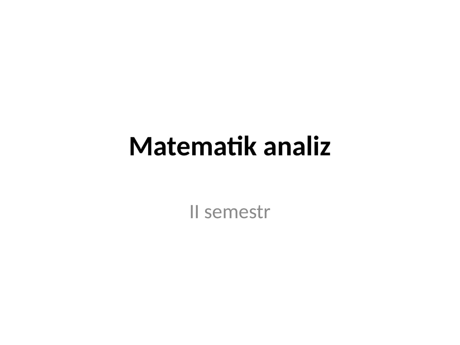 Matematikanaliz