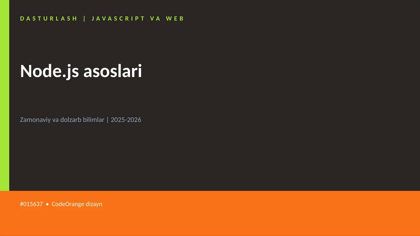 Node.js asoslari