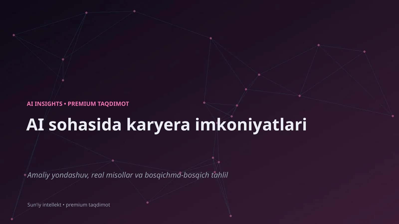 AI INSIGHTS • PREMIUM TAQDIMOT