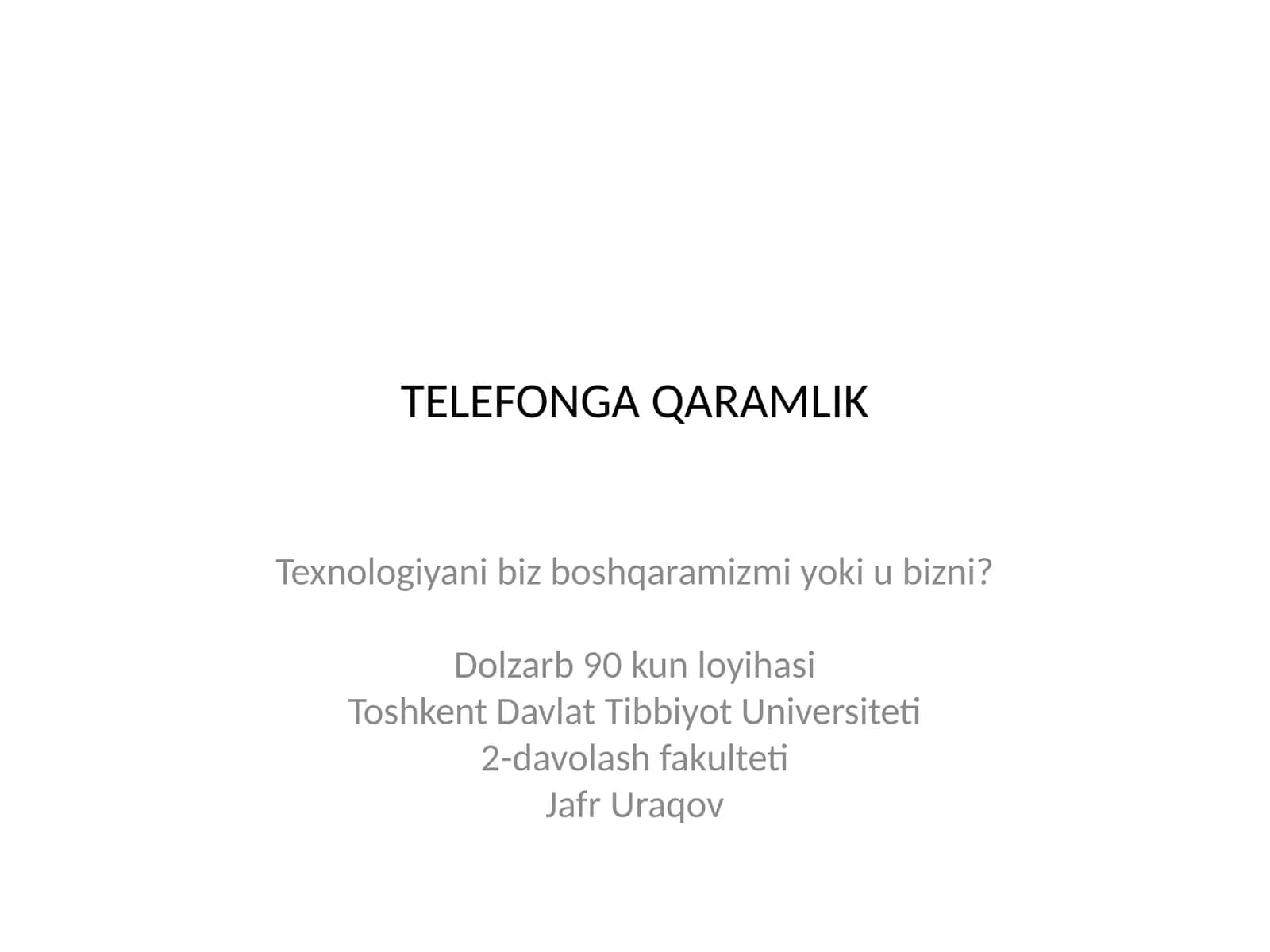 TELEFONGA QARAMLIK