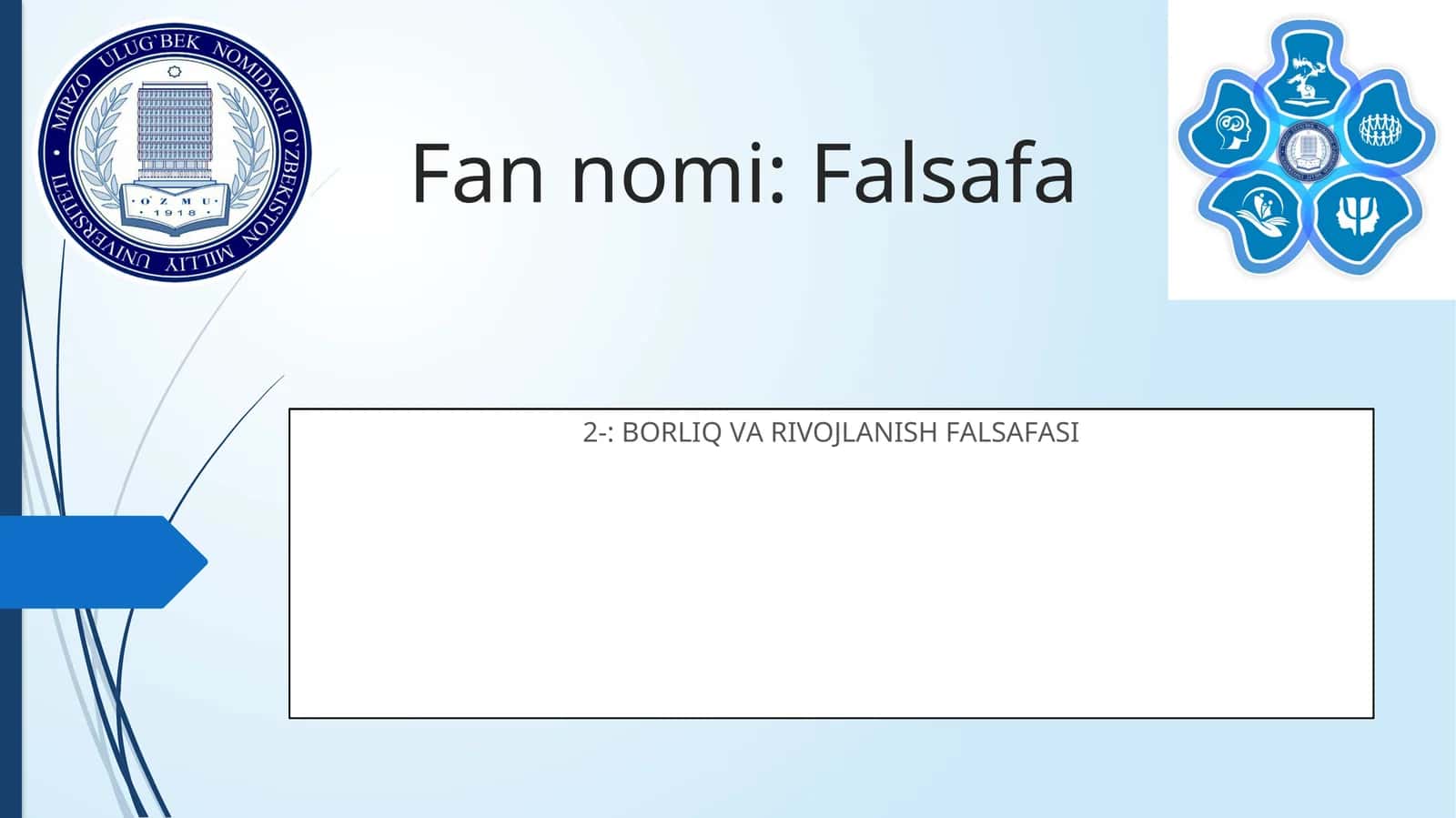 BORLIQ VА RIVOJLАNISH FАLSАFАSI
