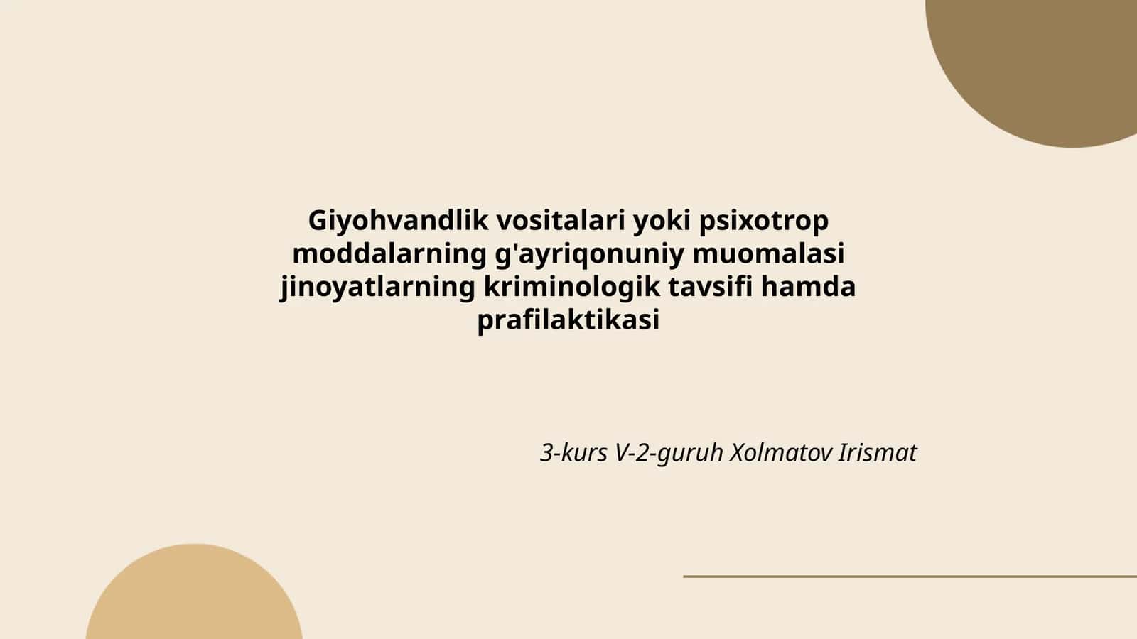 Giyohvandlik vositalari yoki psixotrop moddalar