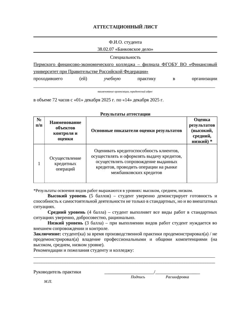 Осуществление кредитных операций