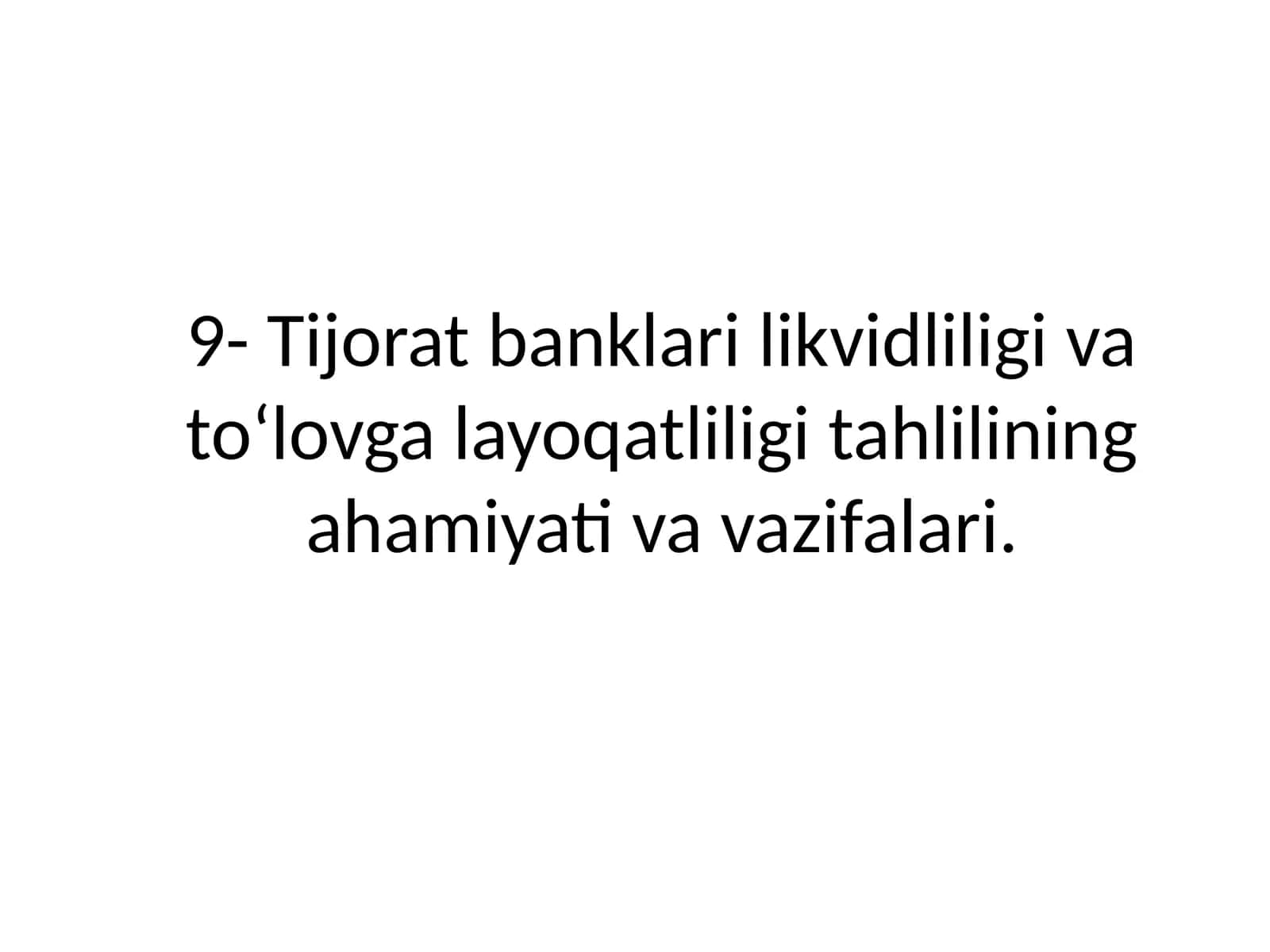 Likvidlikni boshqarish usullari